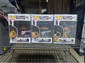 Prince Funko Pop Lot (79, 80 & 81) – FYE Exclusive Included