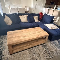 Cloud Couch and Coffee Table 