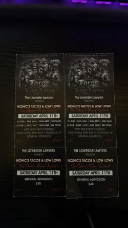 2 IKONICS Taco Event Tickets (April 11) – $50 OBO 🌮 🔥
