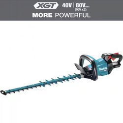 Makita XGT 40V Brushless 24” Hedge Trimmer - New in Box - Tool Only, 5000 SPM, Reverse Function