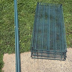 Heavy-Duty NSF Wire Shelf – 4 Tiers – 86x48x24”