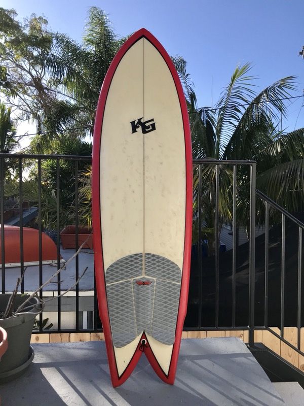 Kane Garden ロングフィッシュ　６’６” Used Kane Garden 6' Quad Fish | Rider Shack Surf Shop