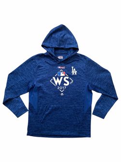 Vintage Majestic Los Angeles LA Dodgers World Series Hoodie Sweatshirt Medium