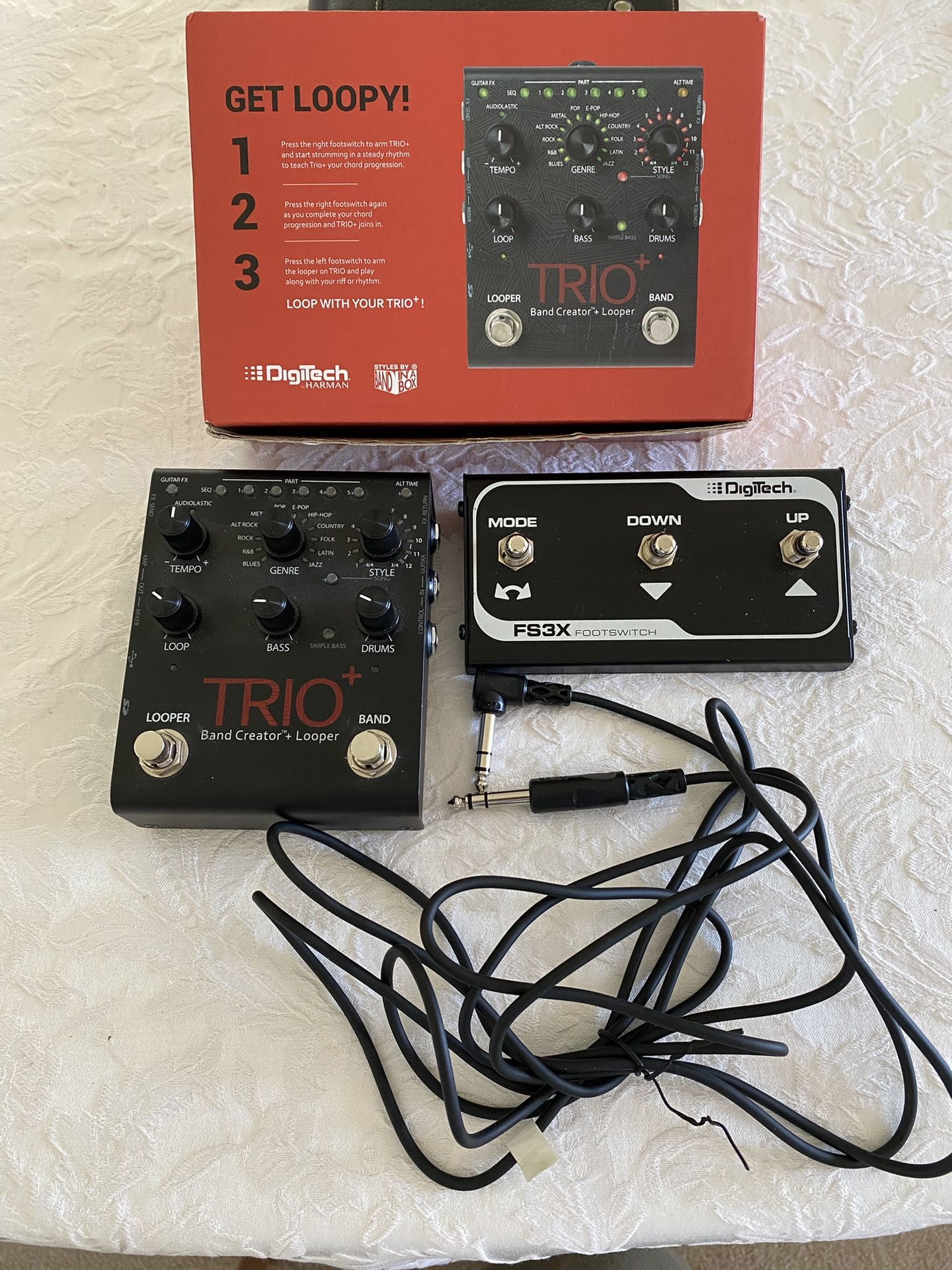 Digitech Trio+ Band Creator And Looper W/ FS3X Footswitch