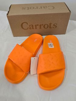 Carrots Brand Orange Slide Sandals