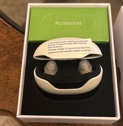 In-Ear Hearing Aids with Charging Case