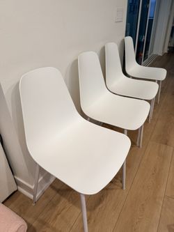 Article White Dining Chairs (x4)