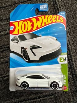 Hot Wheels White Porsche Taycan Turbo S | Brand New | EV