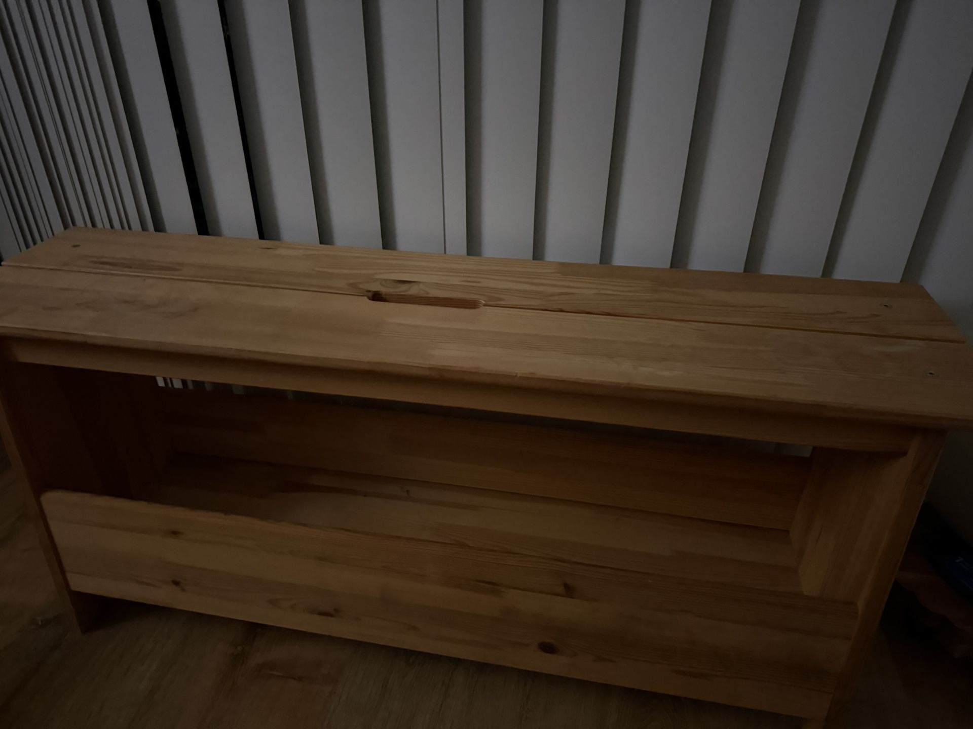 Wood Bench With Storage