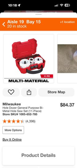 Milwaukee hole dozer new