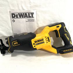 Brand New Dewalt XR 20V Brushless Reciprocating Saw. Retails $229 at Lowe’s.