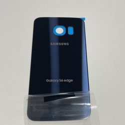  Back Glass Cover Battery Door Blue Housing for Samsung Galaxy S6 Edge (Brand New)