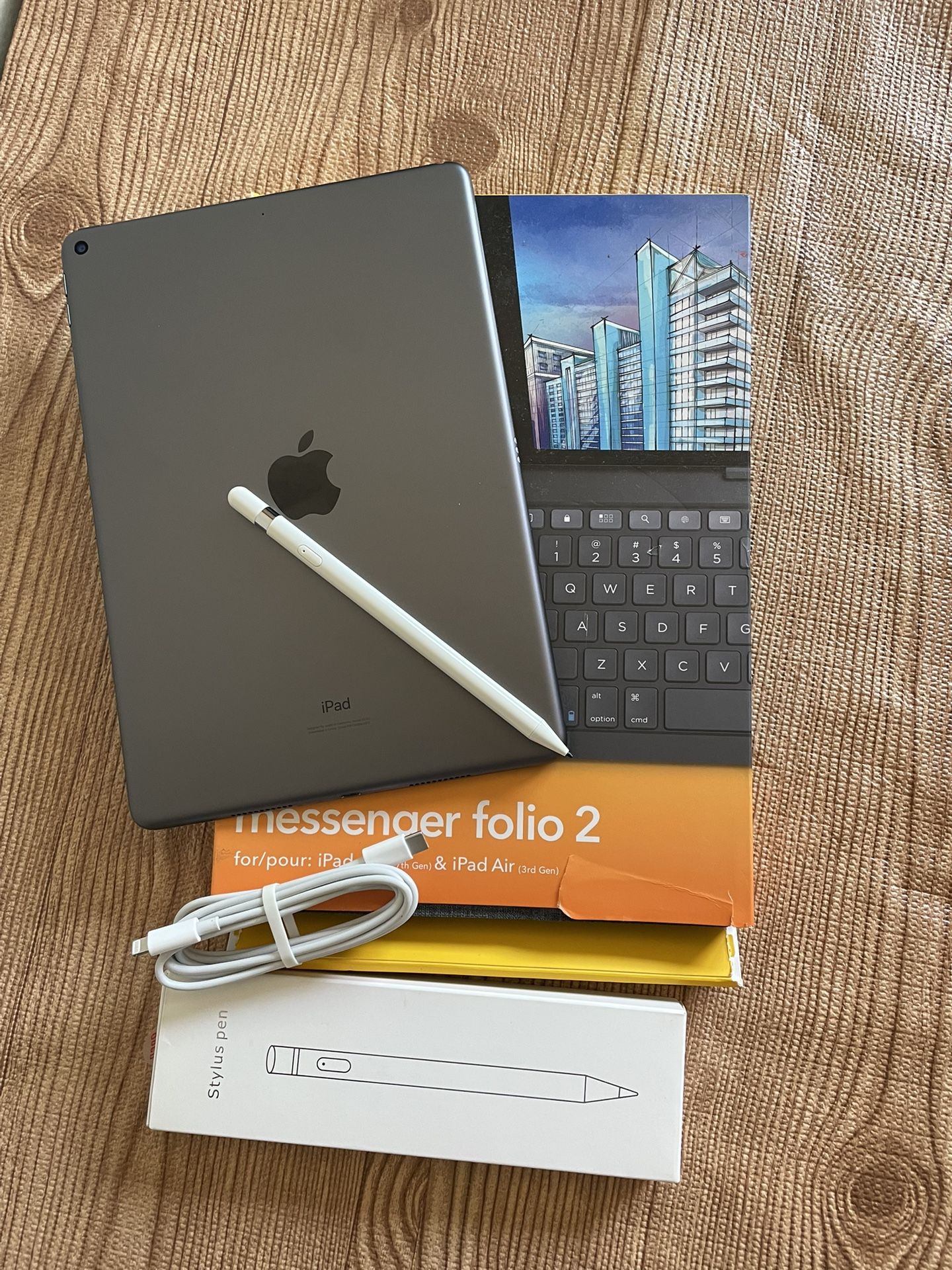 Apple iPad Air 3rd Generation (10.5” screen) 64GB With zagg Keyboard and Pencil
