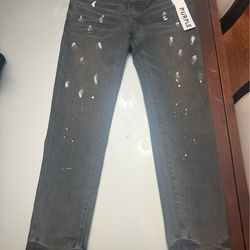 Purple jeans