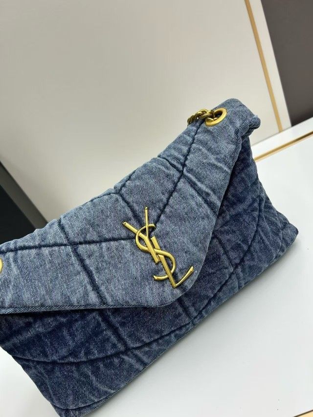 YSL Denim Shoulder Bag