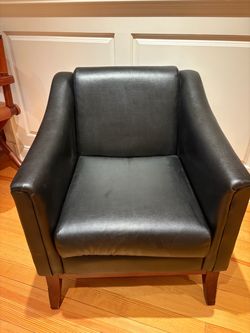Black Leather Armchair