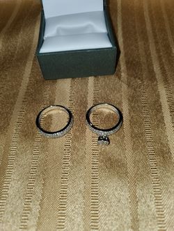 White gold bridal set