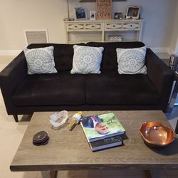 Dk Grey Microfiber Couch 78 X 38