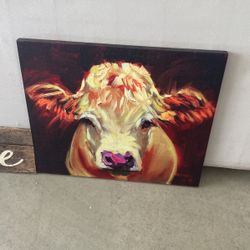 Cow Canvas 