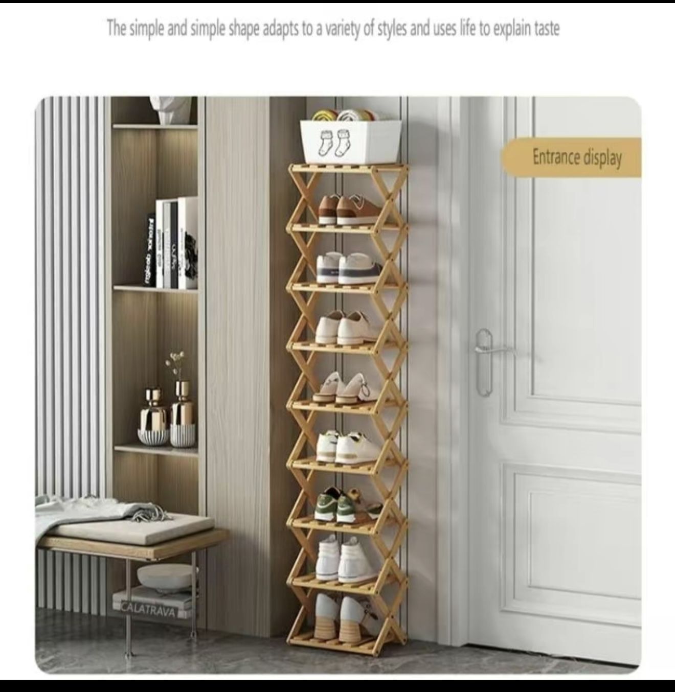 Bamboo Shoe Rack, Multi-layer Foldable Shoe Storage Rack, Shoe ...
