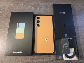 Samsung Galaxy S24+ Plus 5G, 512GB, Sandstone Orange - Unlocked with phone cases and screen protector