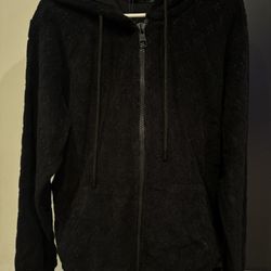 Black Monogram Hoodie M