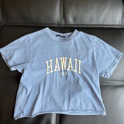 blue hawaii crop top 
