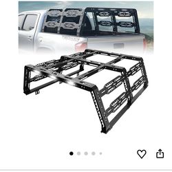 Binary Star Overland Truck Bed Rack for Mid-Size Trucks Compatible for Tacoma/Canyon/Colorado/Ranger/Frontier Without Tonneau Bed Cover. Universal Bed