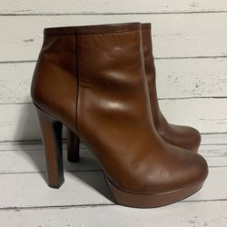 gianni bini boots women size 8m brown high heel ankle boots