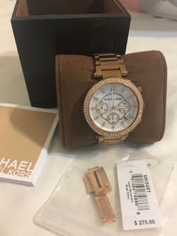 Michael Kors rose gold watch