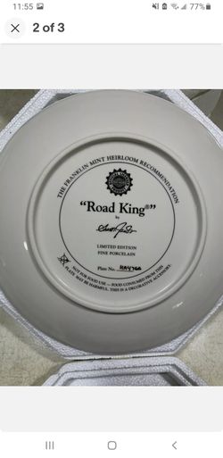 Harley Davidson Franklin Mint Plates. Road King And The Iron Stinger