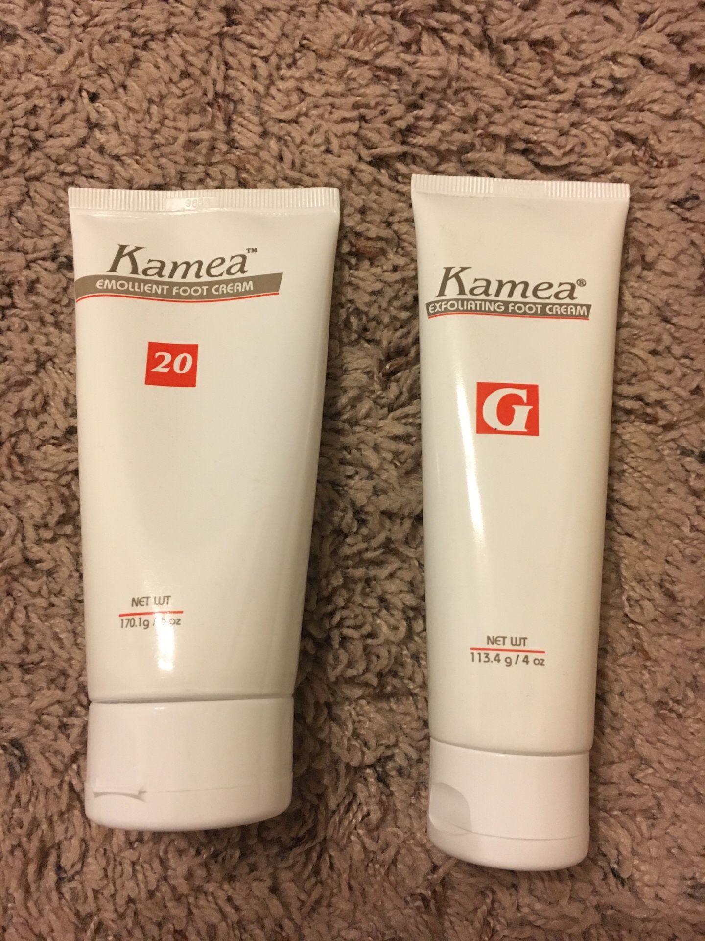 Kamea Emollient Foot Cream and Exfoliating Foot Cream