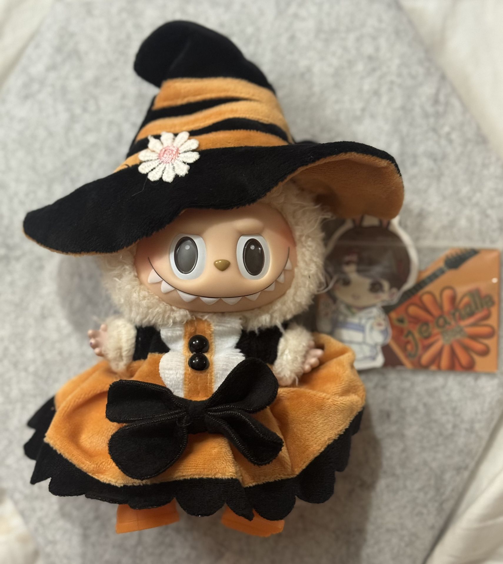 High quality Copy Of Halloween mokoko Doll Outfit Only for labubu ,17cm/15cm Dolls Outfit Set ,(Doll not included)