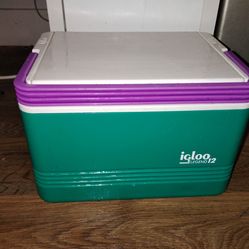 Vintage 90's Retro Igloo cooler mini chest
