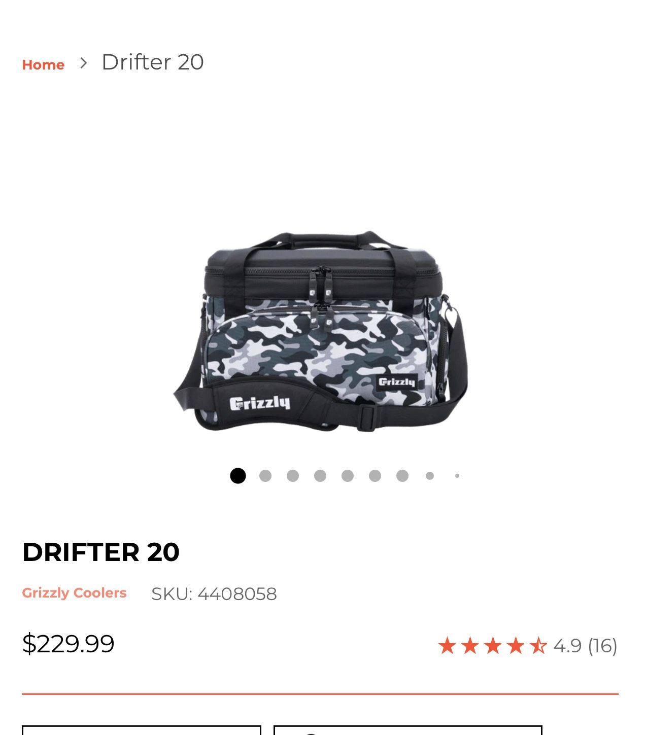 Grizzly Drifter 20 Soft Cooler