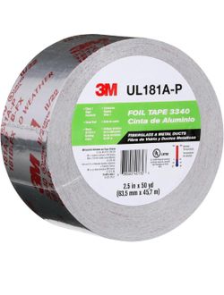 3M Aluminum Foil Tape 3340, 2.5" x 50 yd