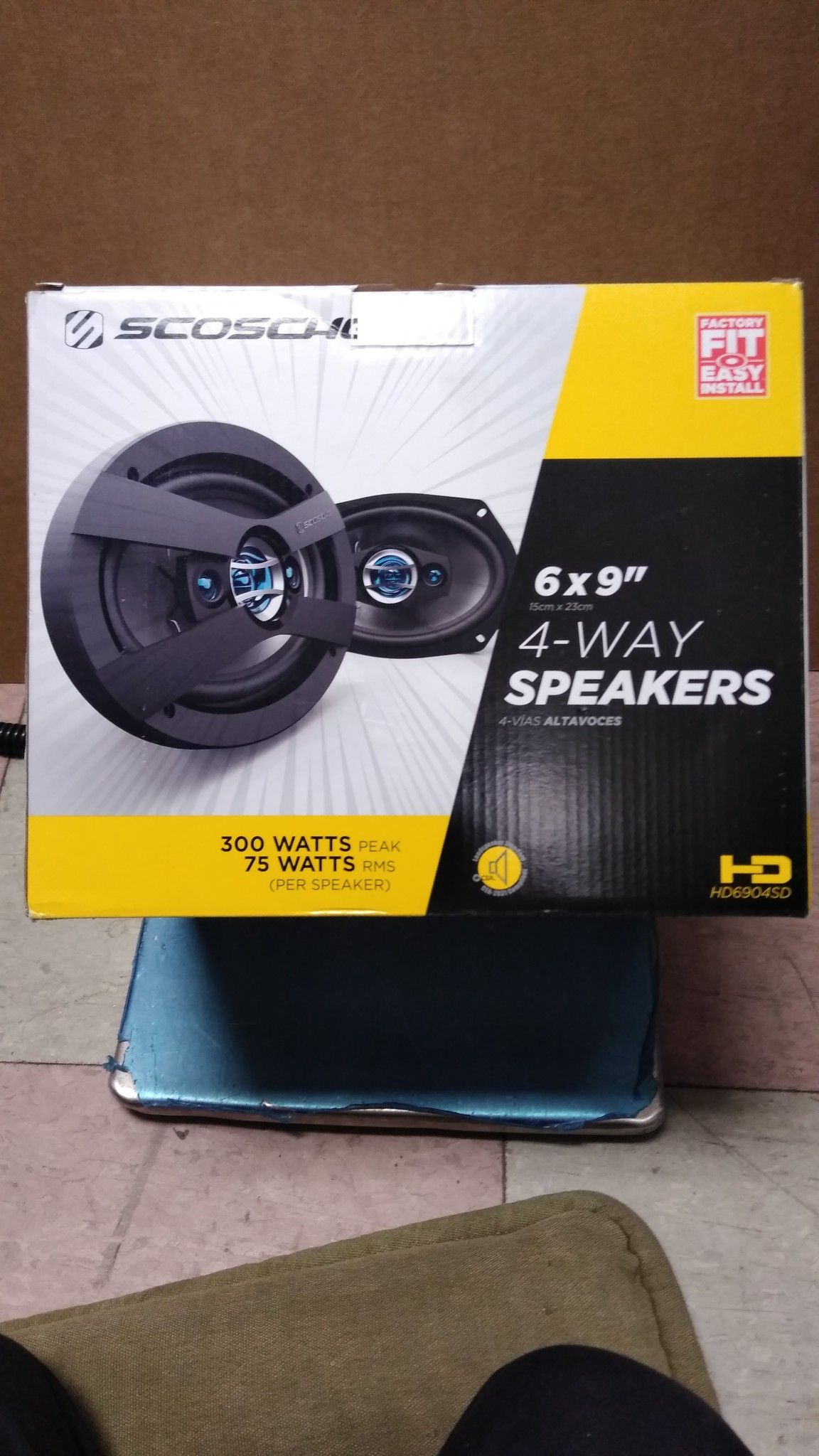 Scosche 6x9" - 4 way speakers 300w Peak