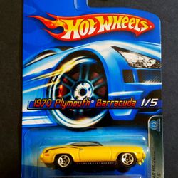 Hot Wheels-1970 Plymouth Barracuda-2005-Vintage-New!