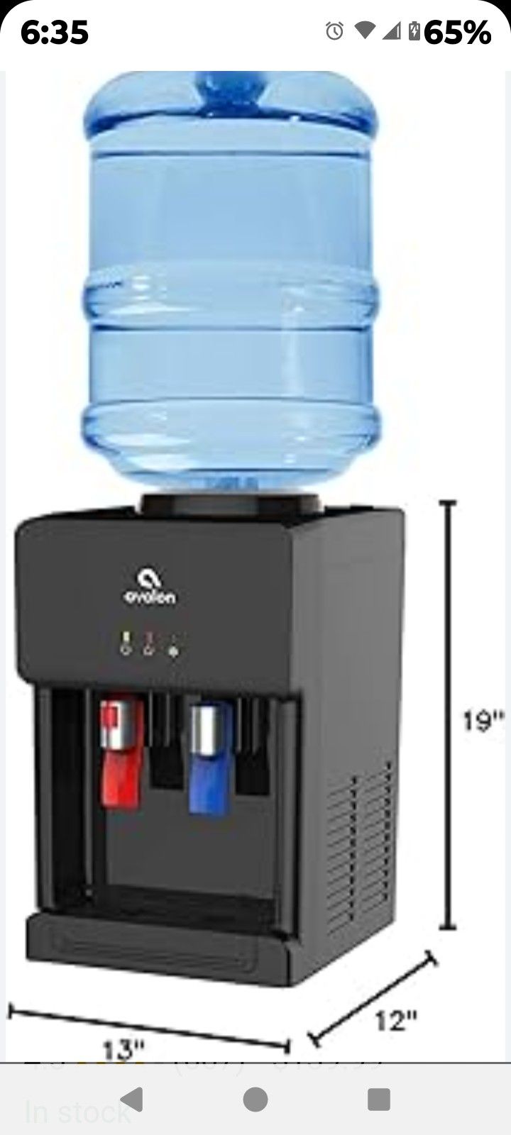 Countertop Water Dispenser With Hot & Cold