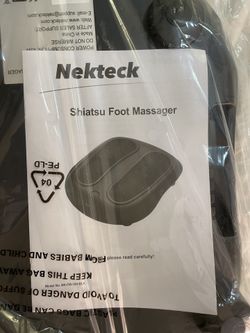 Nekteck Shiatsu Foot Massager  Model NK-FM-100 Black