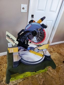 Ridgid 15 Amp Corded 12 in. Dual Bevel Miter Saw with LED Cutline Indicator