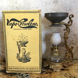 Antique Lamp and Box