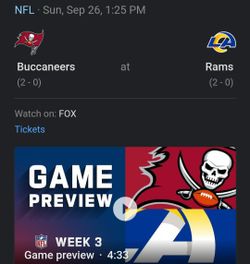 LEGENDARY GAME WITH THE GOAT TOM BRADY MAY BE THE LAST TIME YOU'LL GET TO SEE HIM. VS LA RAMS 2 UNDEFEATED TEAMS SOFI STADIUM INGLEWOOD CA . 