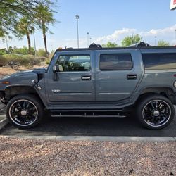 $200.00 24 Inch Rims 8 Lug Rims BLACK AND CHROME With TIRES 