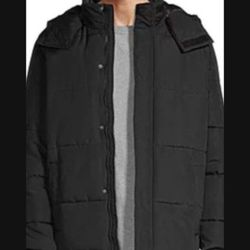 Mens Hooded Winter Jacket. New.  Medium