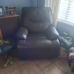 FREE Brown Leather Recliner