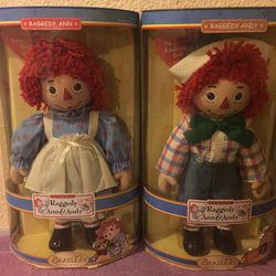 Raggedy Ann and Andy Porcelain Dolls