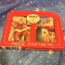 1995 Limited Edition Coca Cola 2 Decks In A Collectible Tin