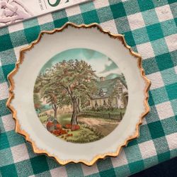 Currier & Ives Autumn Decor Plate