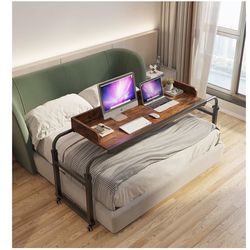 Overbed Tray Table with Wheels